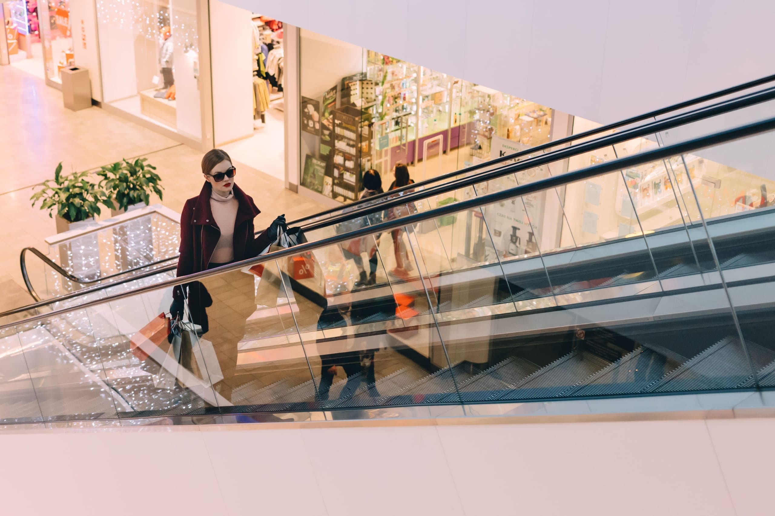 Armonia commercial strip storefronts and walkways