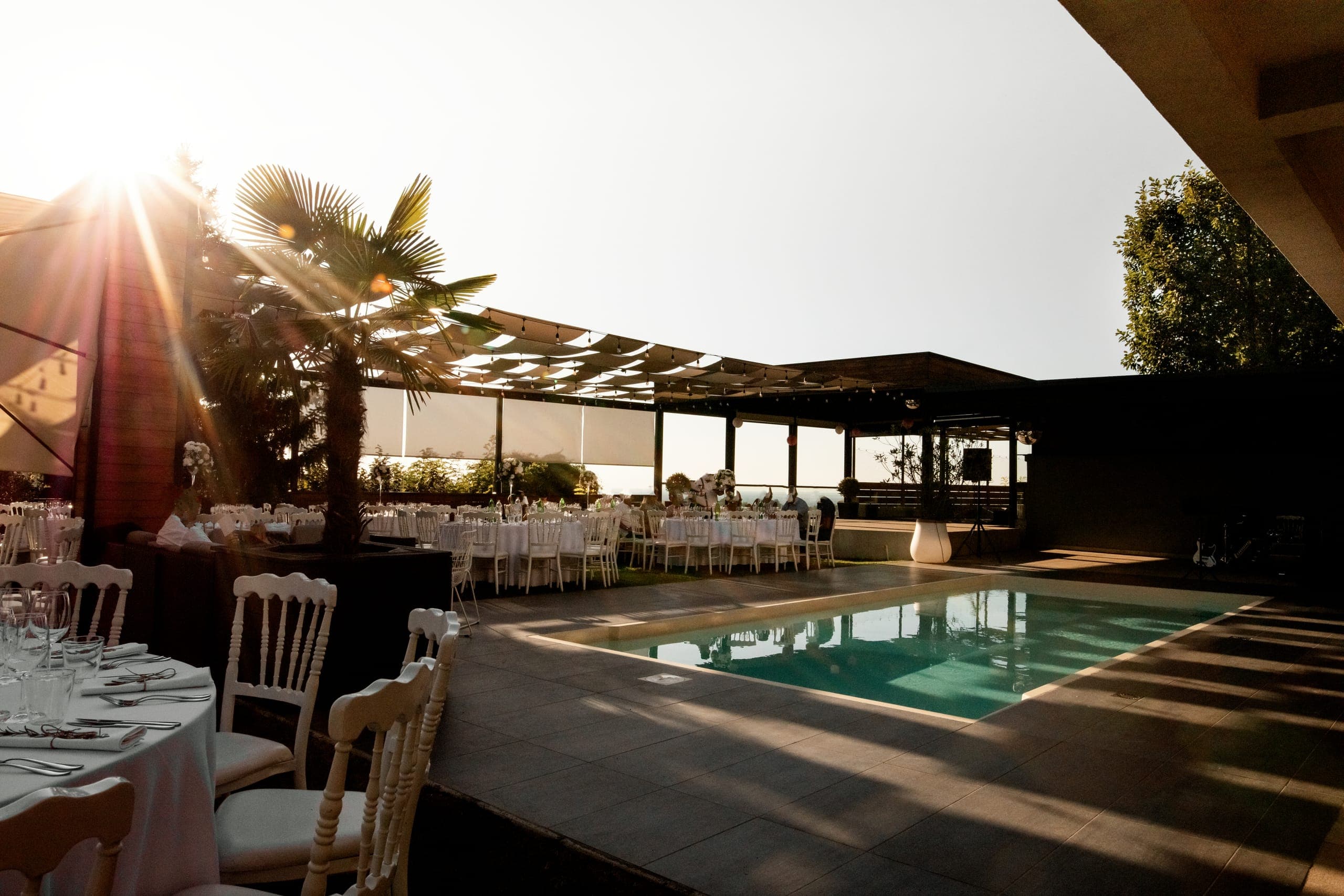 Armonia event venue with poolside terraces