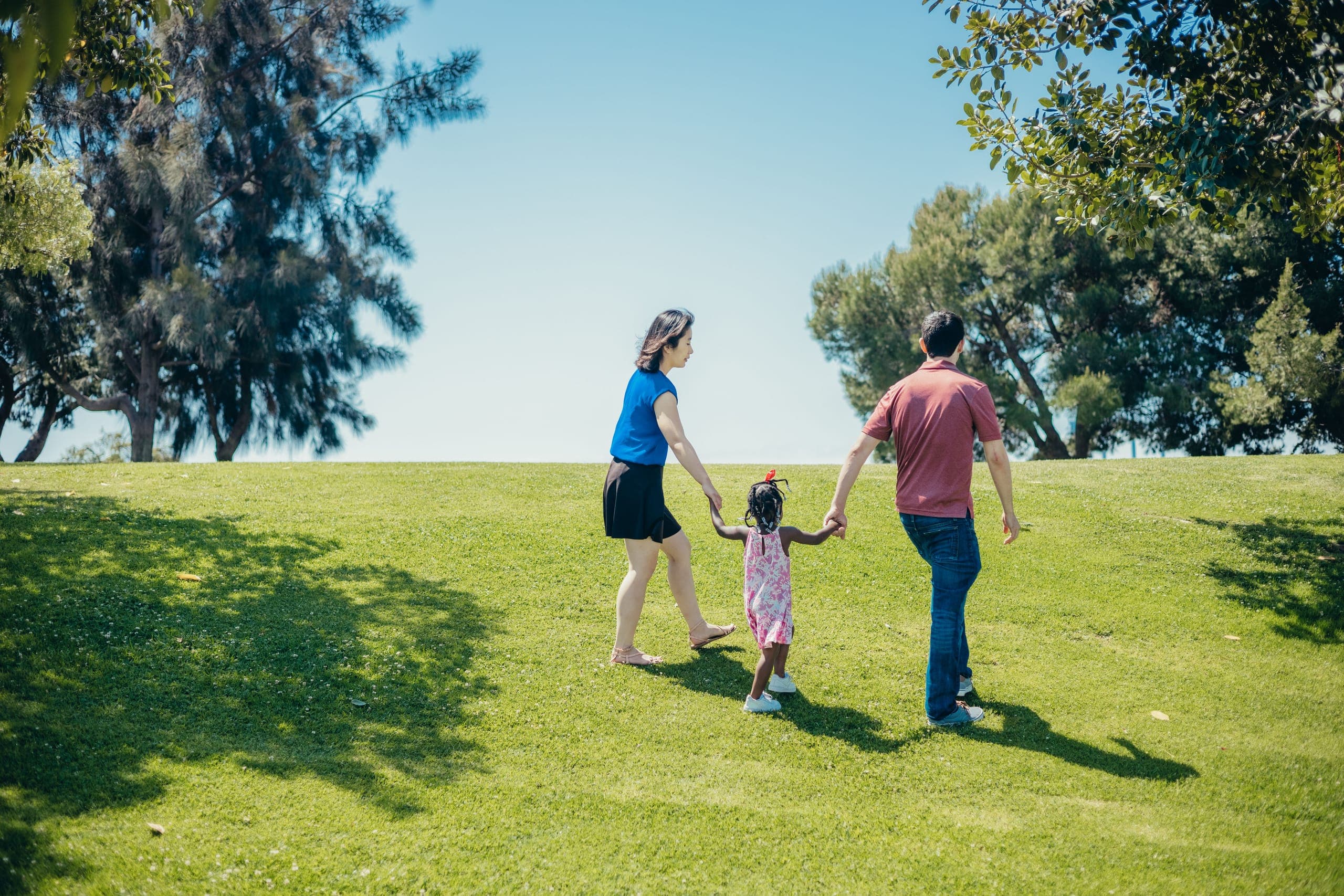 Armonia family park with tree-lined paths