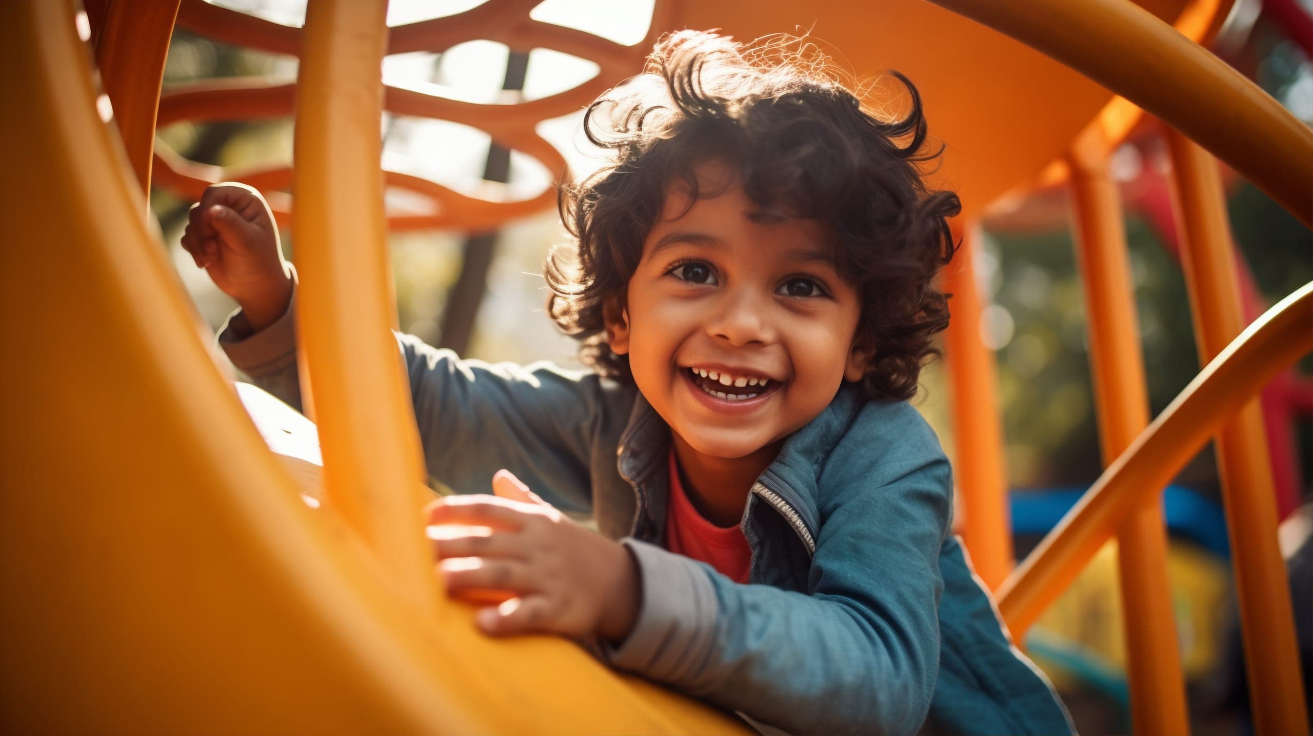 Armonia kids play area with landscaped surroundings