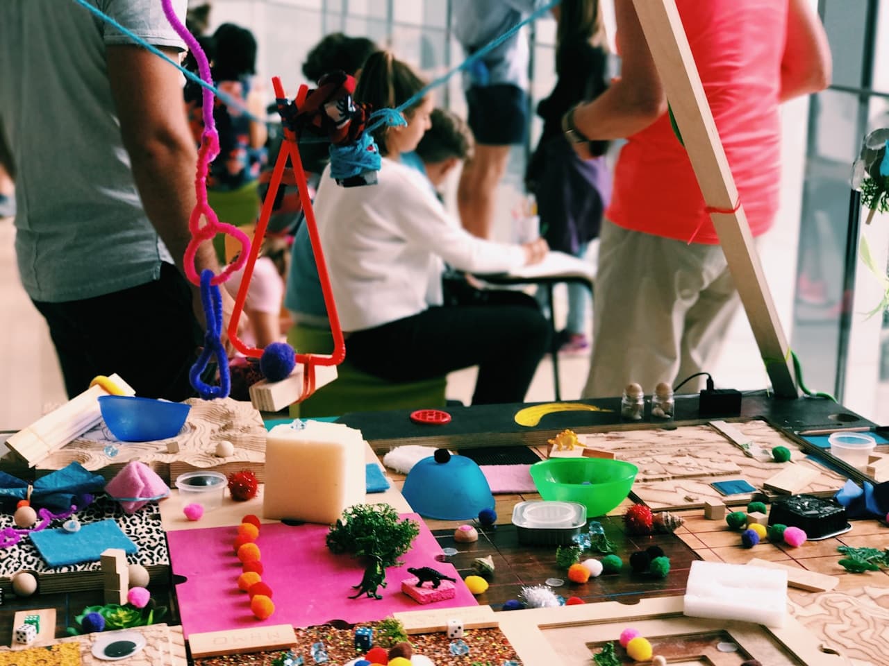 Kukūn arts and crafts area with creative studio space