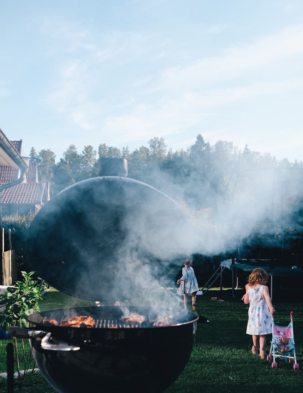 Kukūn BBQ area with open-air grilling stations